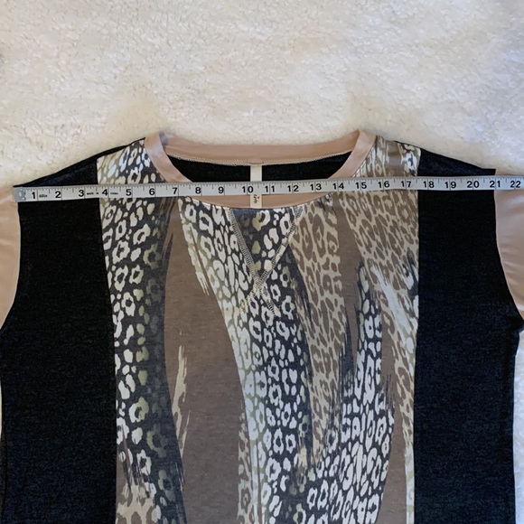 Mixed Print Light Sweater Top 1013 - Picture 4 of 5